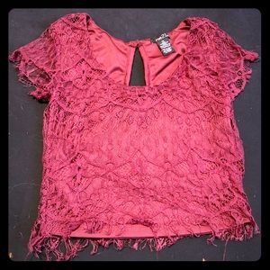 Lace crop top